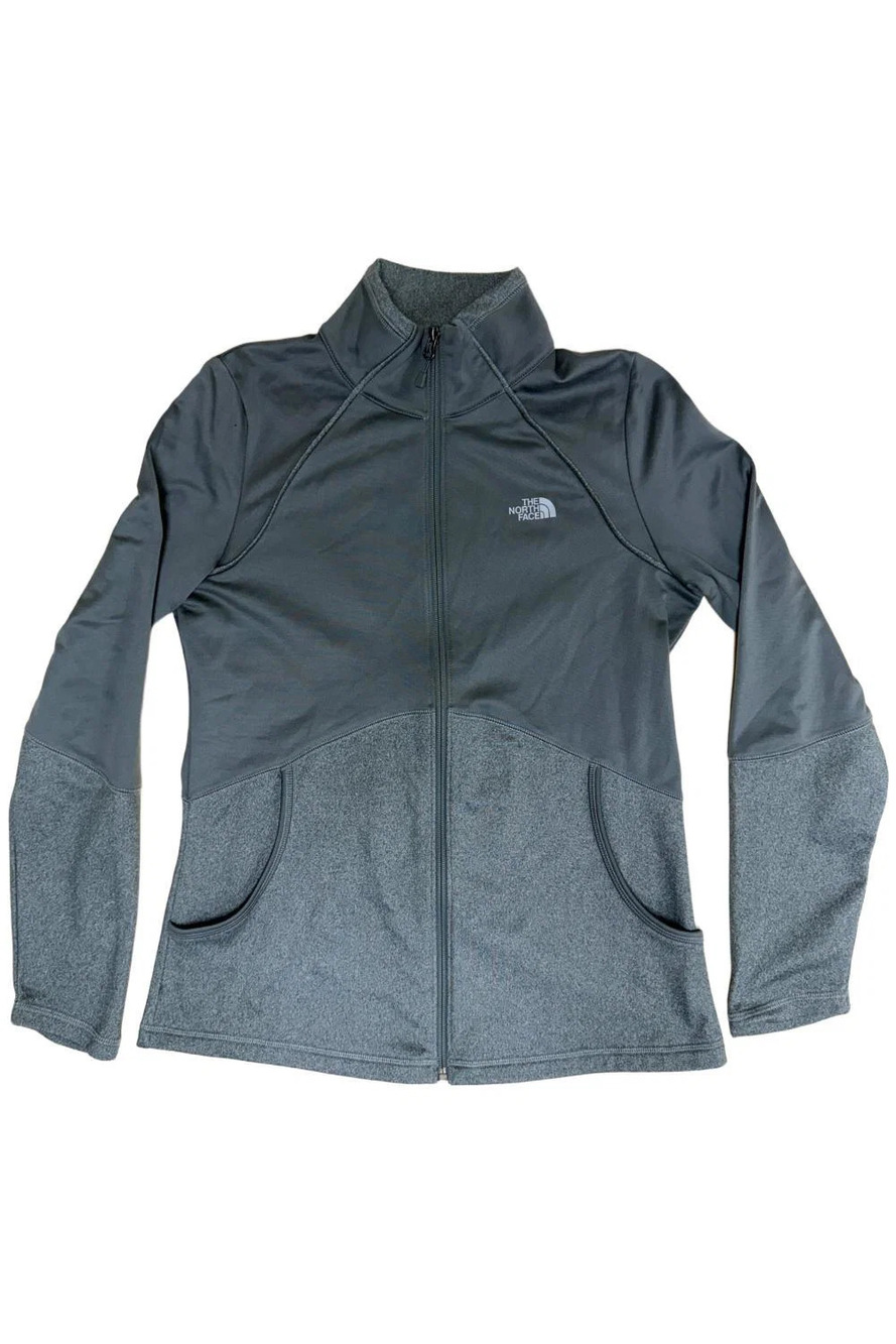 The North Face Women's 100wt Cinder Full Zip Sweater Gray - Regular
